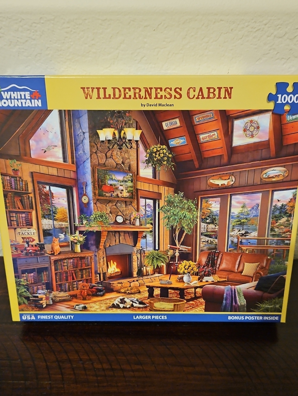 WILDERNESS CABIN 1000 PIECE WHITE MOUNTAIN PUZZLE